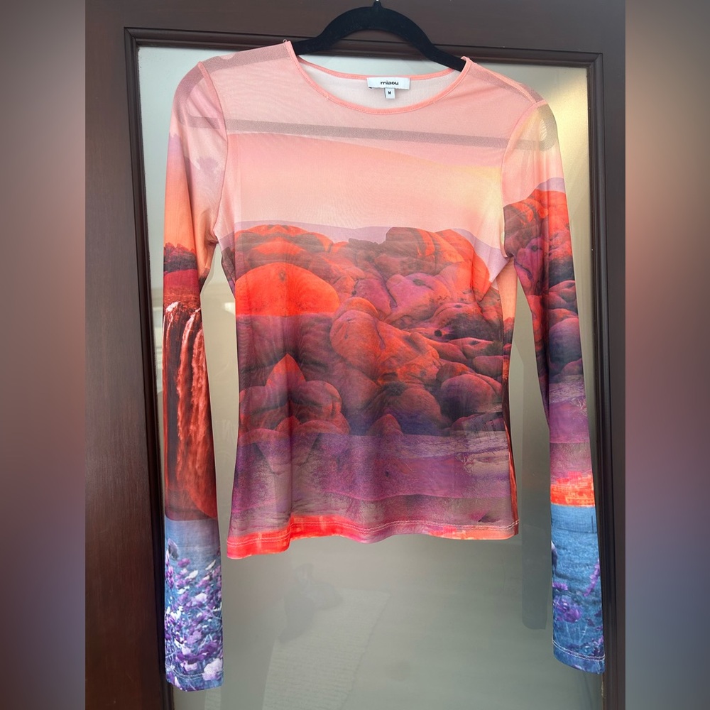 Miaou Oasis Print Top